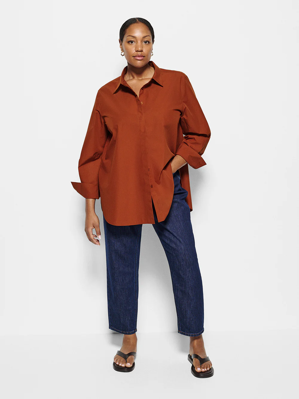 Good Earth Cotton Demi Shirt - Image 8
