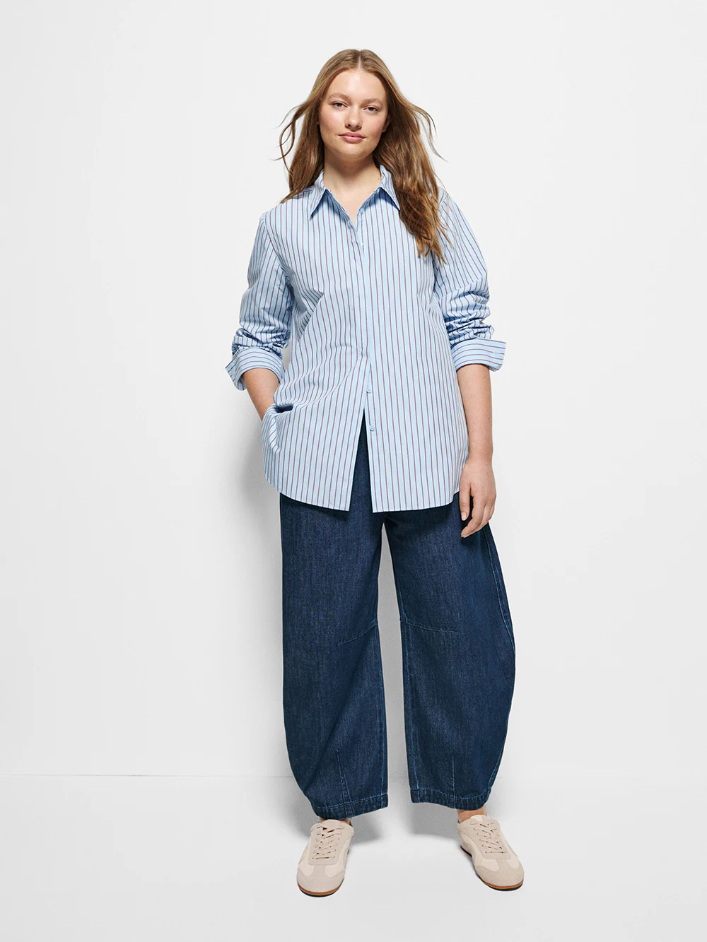 Good Earth Cotton Demi Shirt - Image 4
