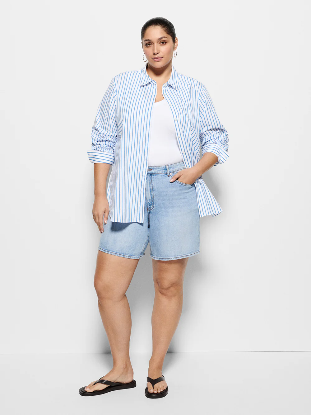Good Earth Cotton Demi Shirt - Image 8