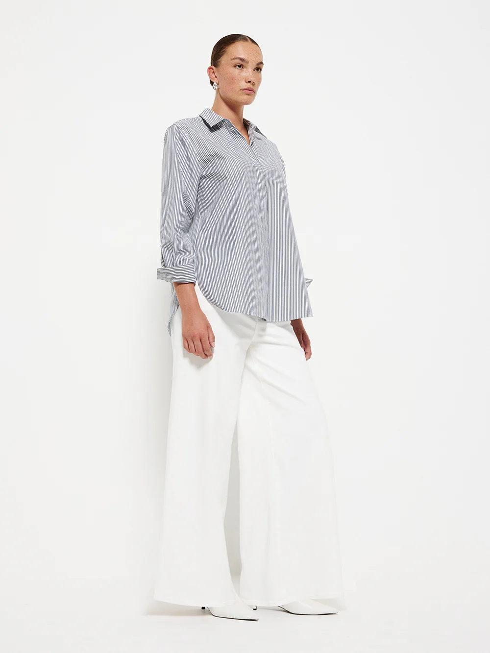 Good Earth Cotton Demi Shirt - Image 4