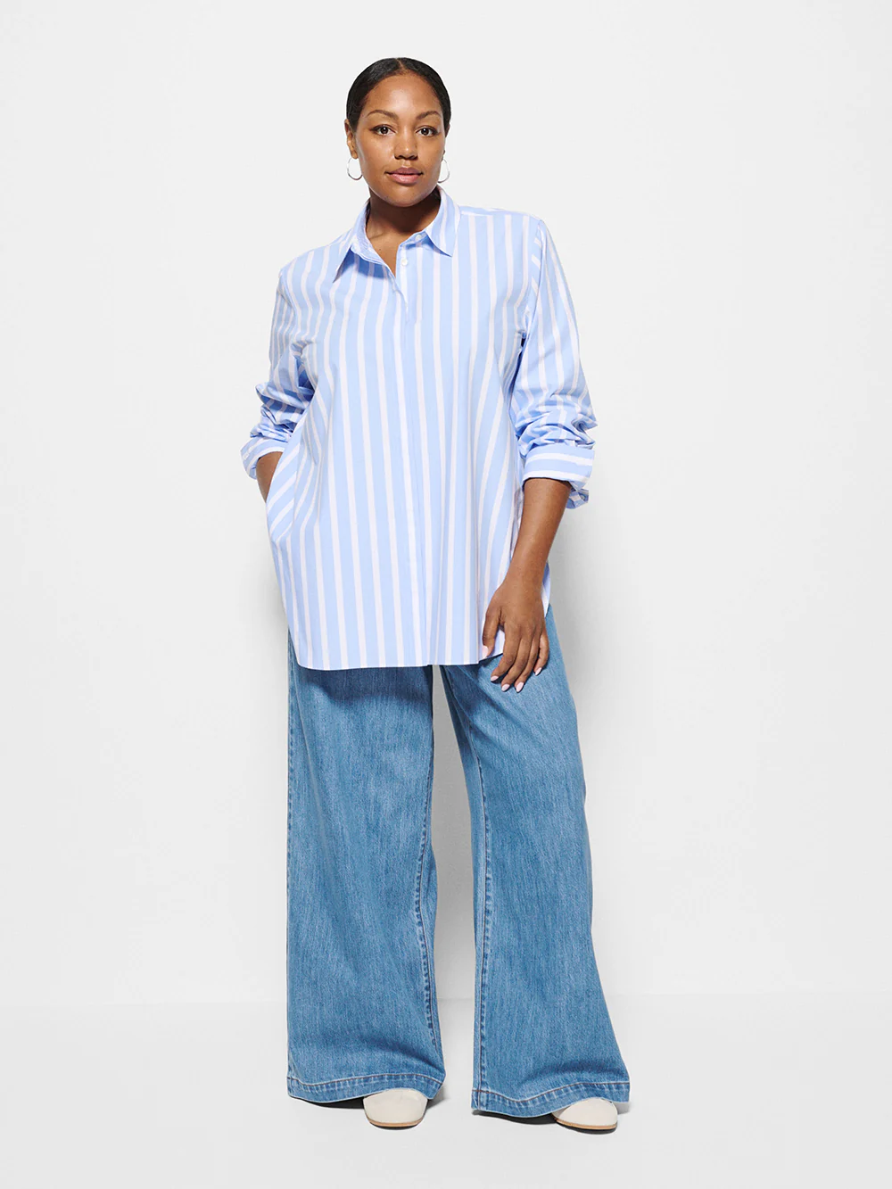 Good Earth Cotton Demi Shirt - Image 8