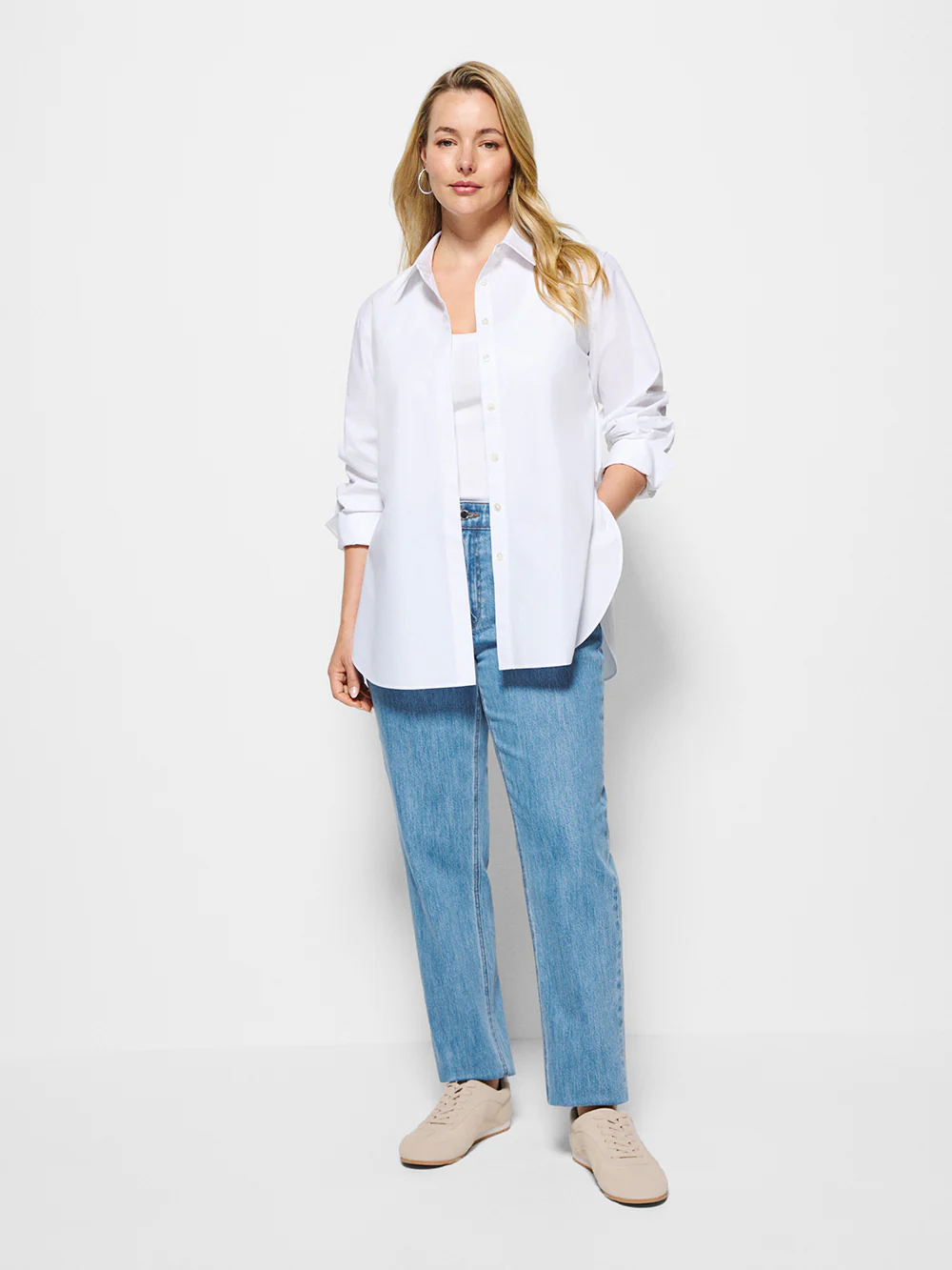 Good Earth Cotton Demi Shirt - Image 4