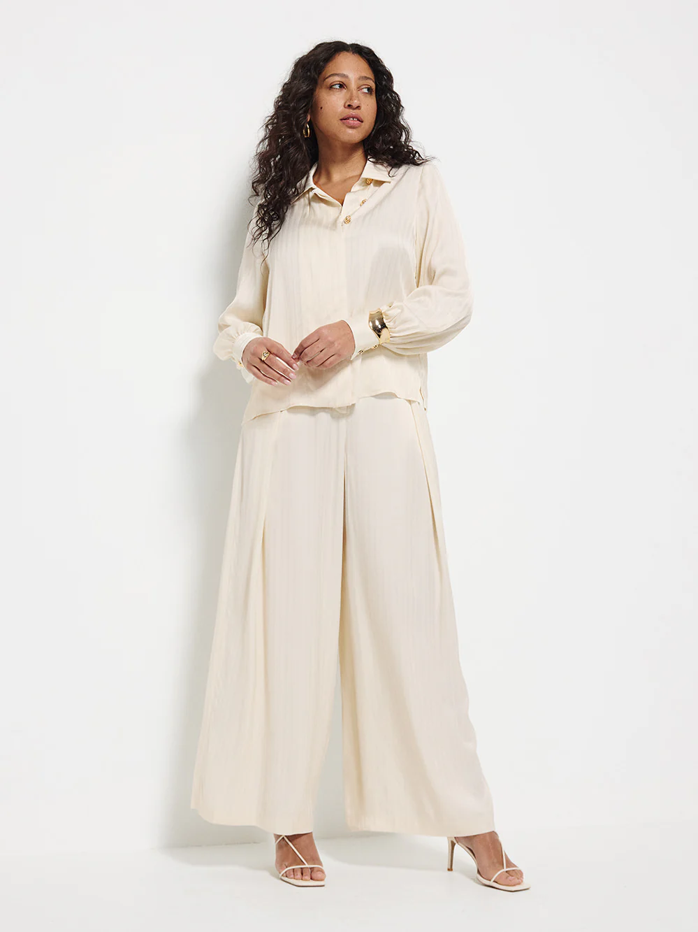 High Waist Drape Pant
