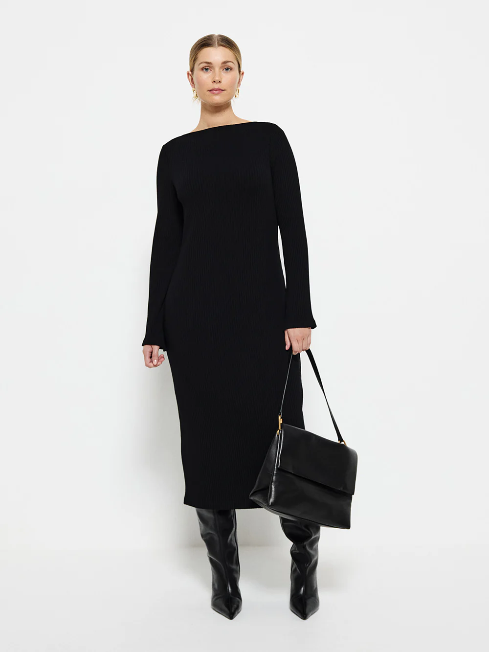 Knit Midi Dress - Image 4