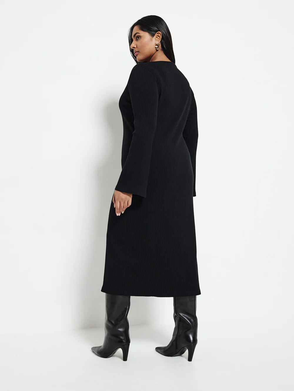 Knit Midi Dress - Image 7