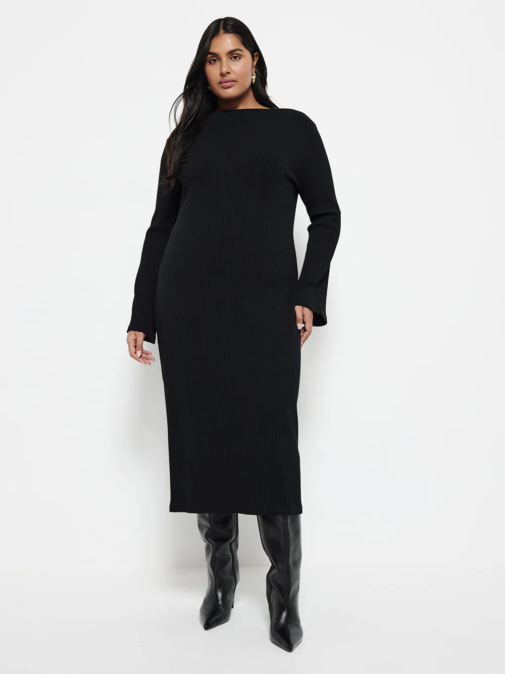 Knit Midi Dress - Image 8