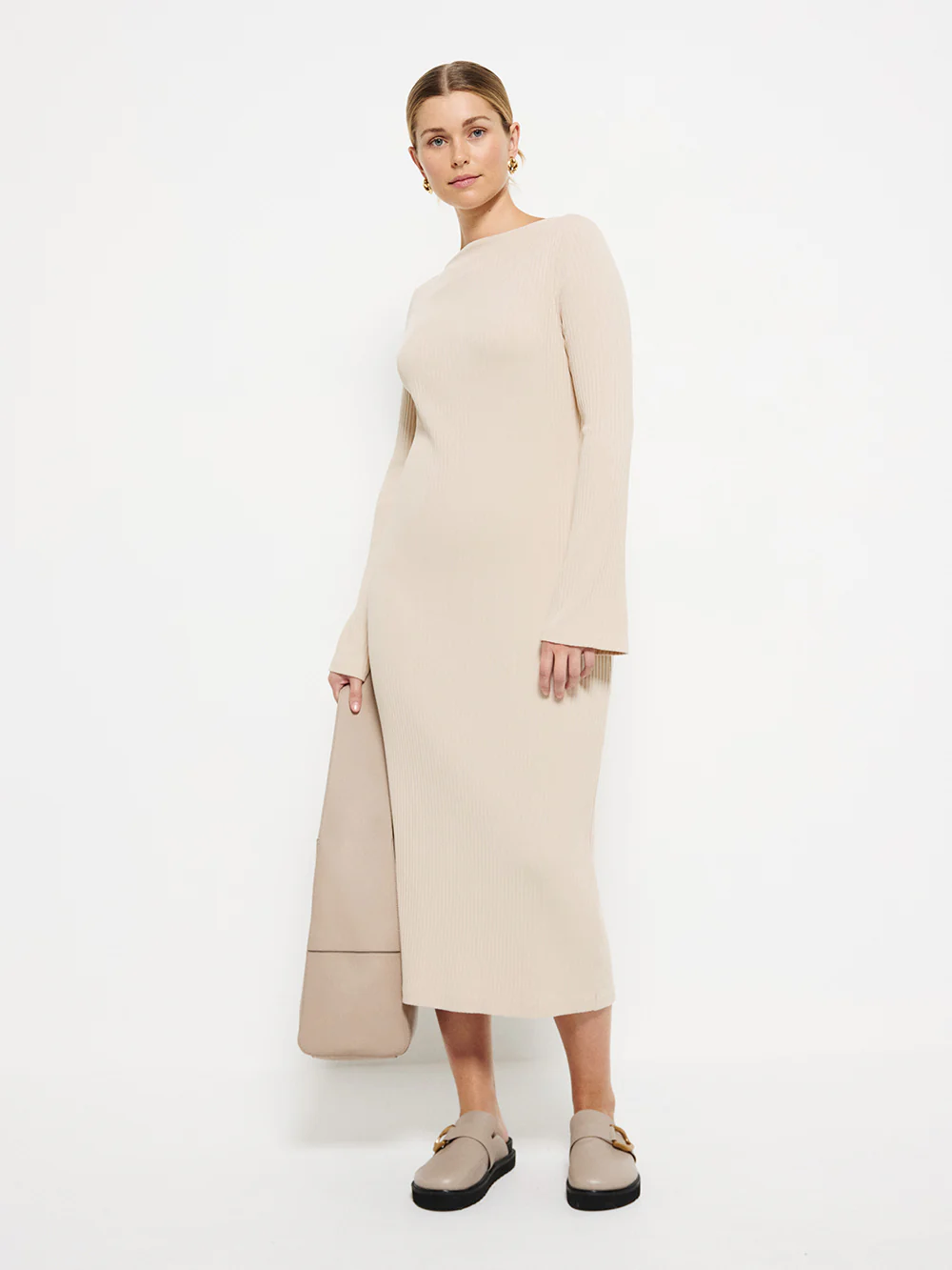 Knit Midi Dress - Image 4