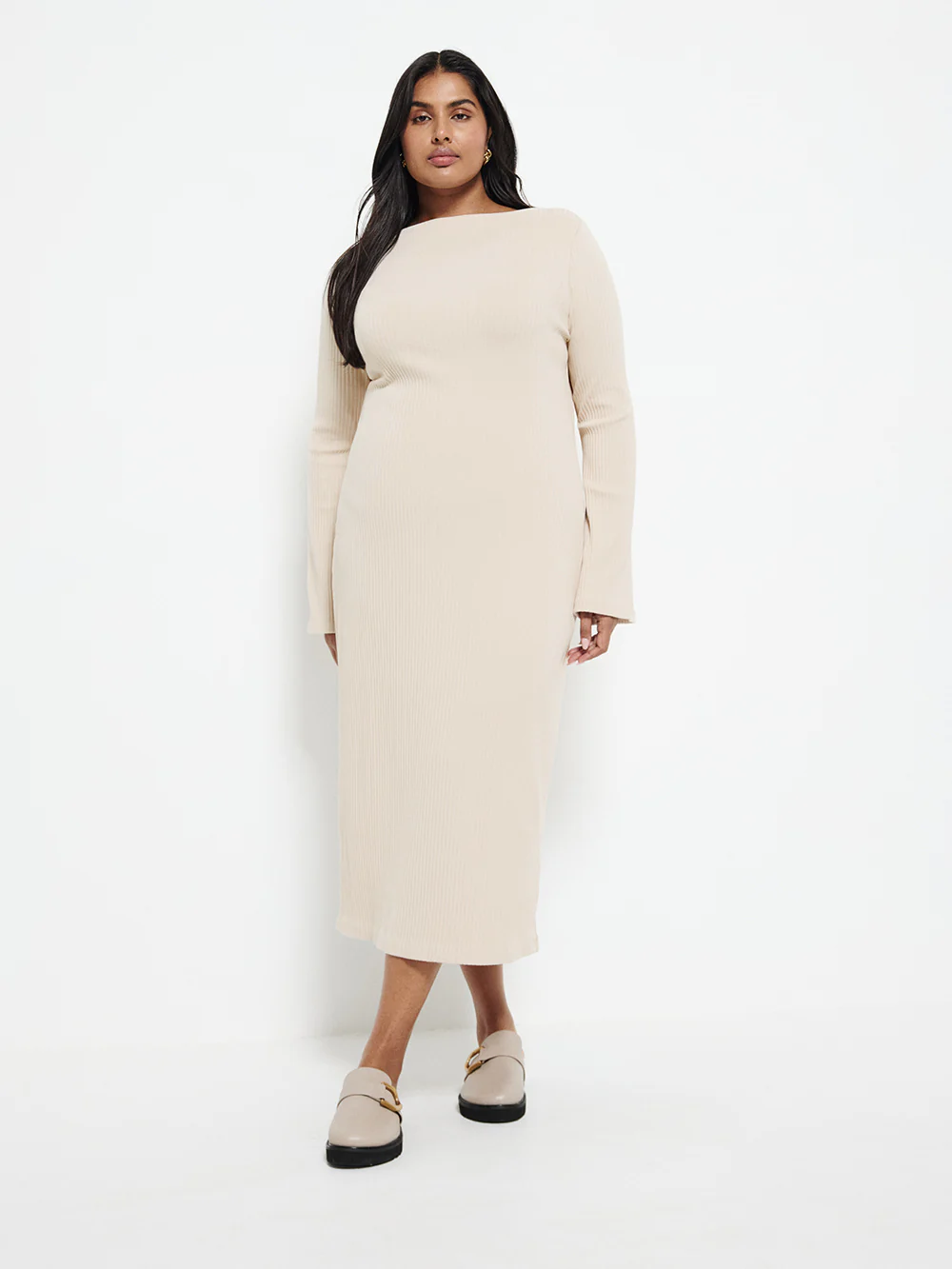 Knit Midi Dress - Image 9