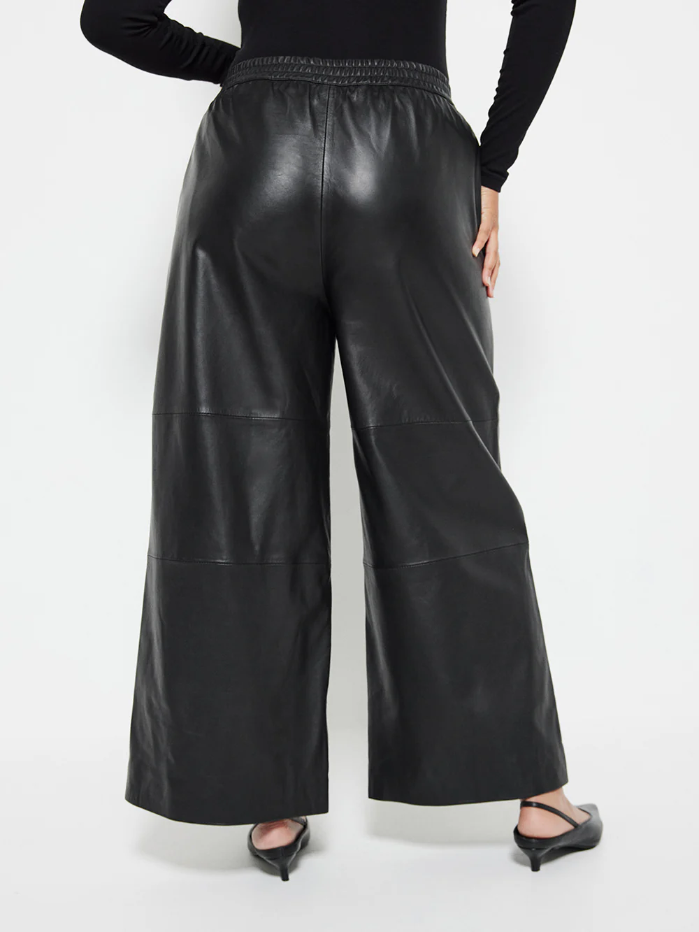 Leather Wide Leg Pant - Image 9