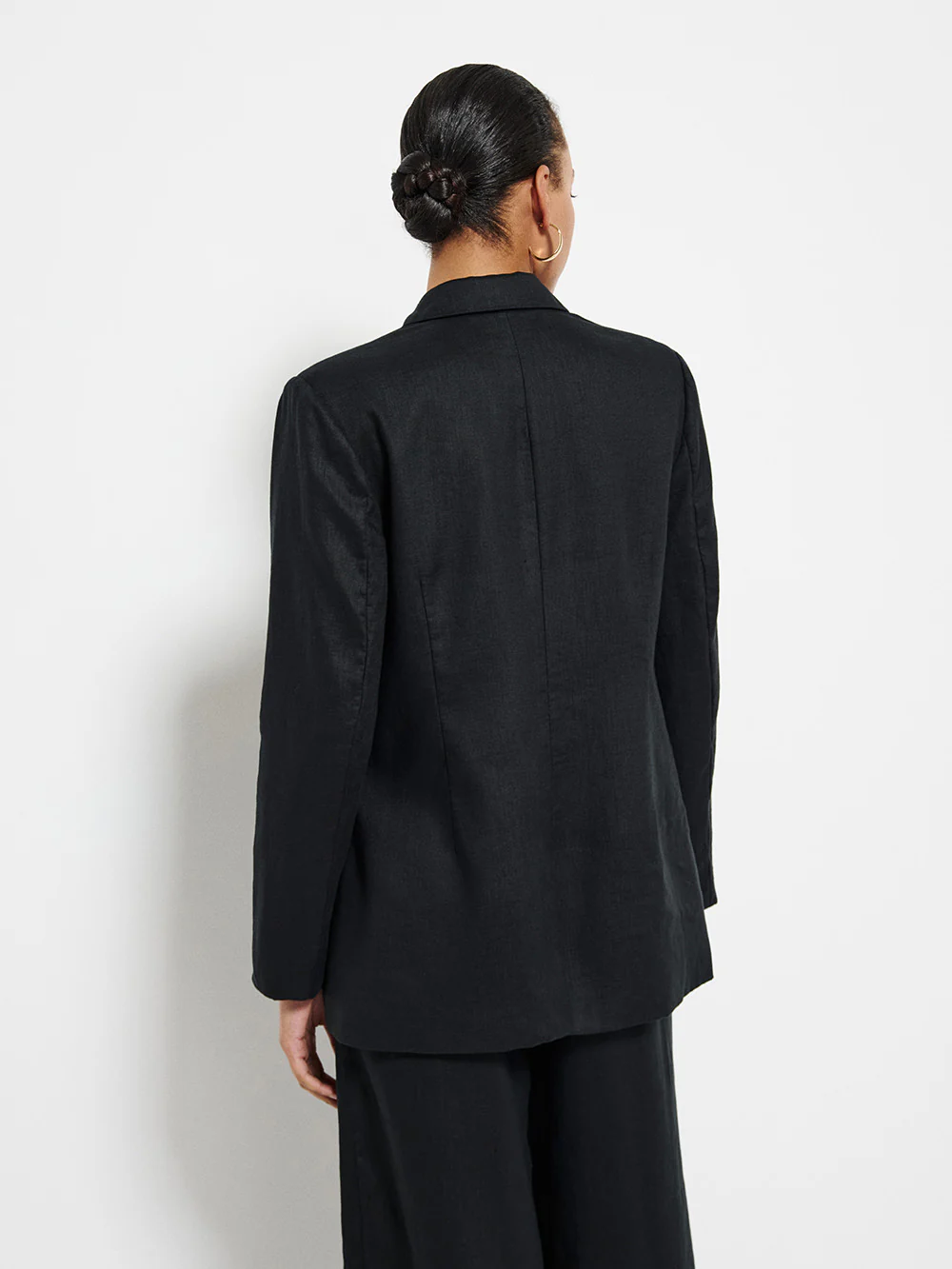 Linen Double Breasted Blazer - Image 3