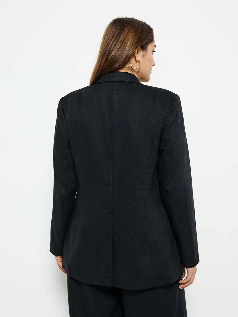 Linen Double Breasted Blazer - Image 9