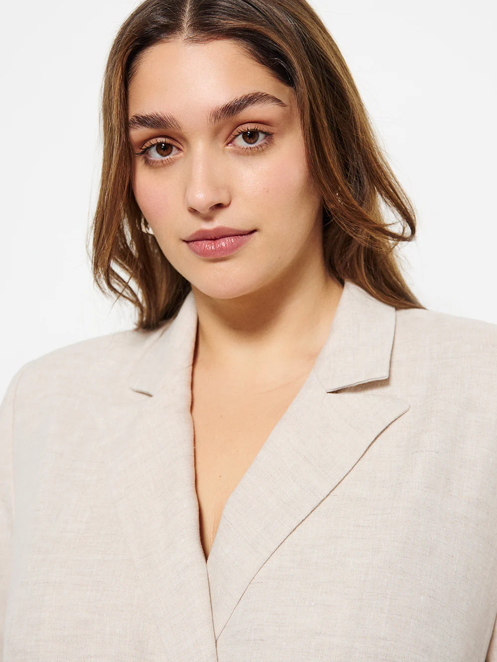 Linen Double Breasted Blazer - Image 7
