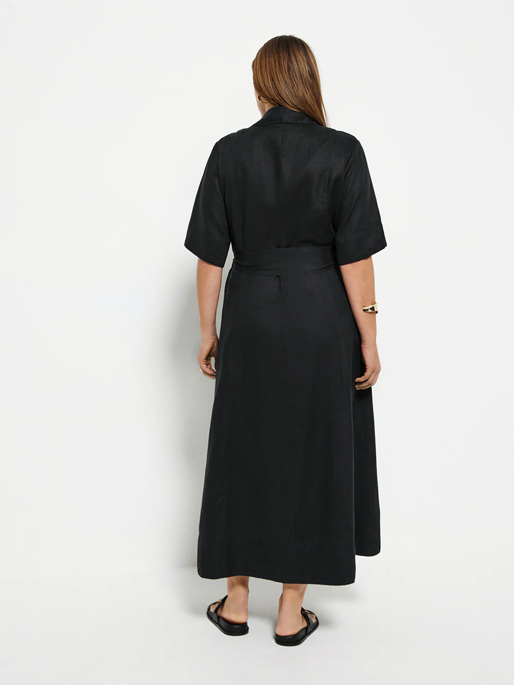 Linen Shirt Maxi Dress - Image 7