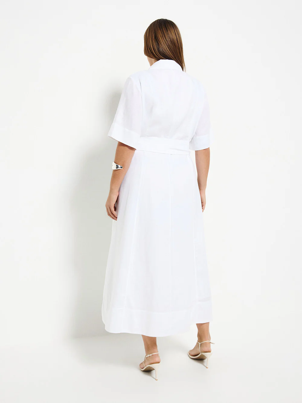 Linen Shirt Maxi Dress - Image 7