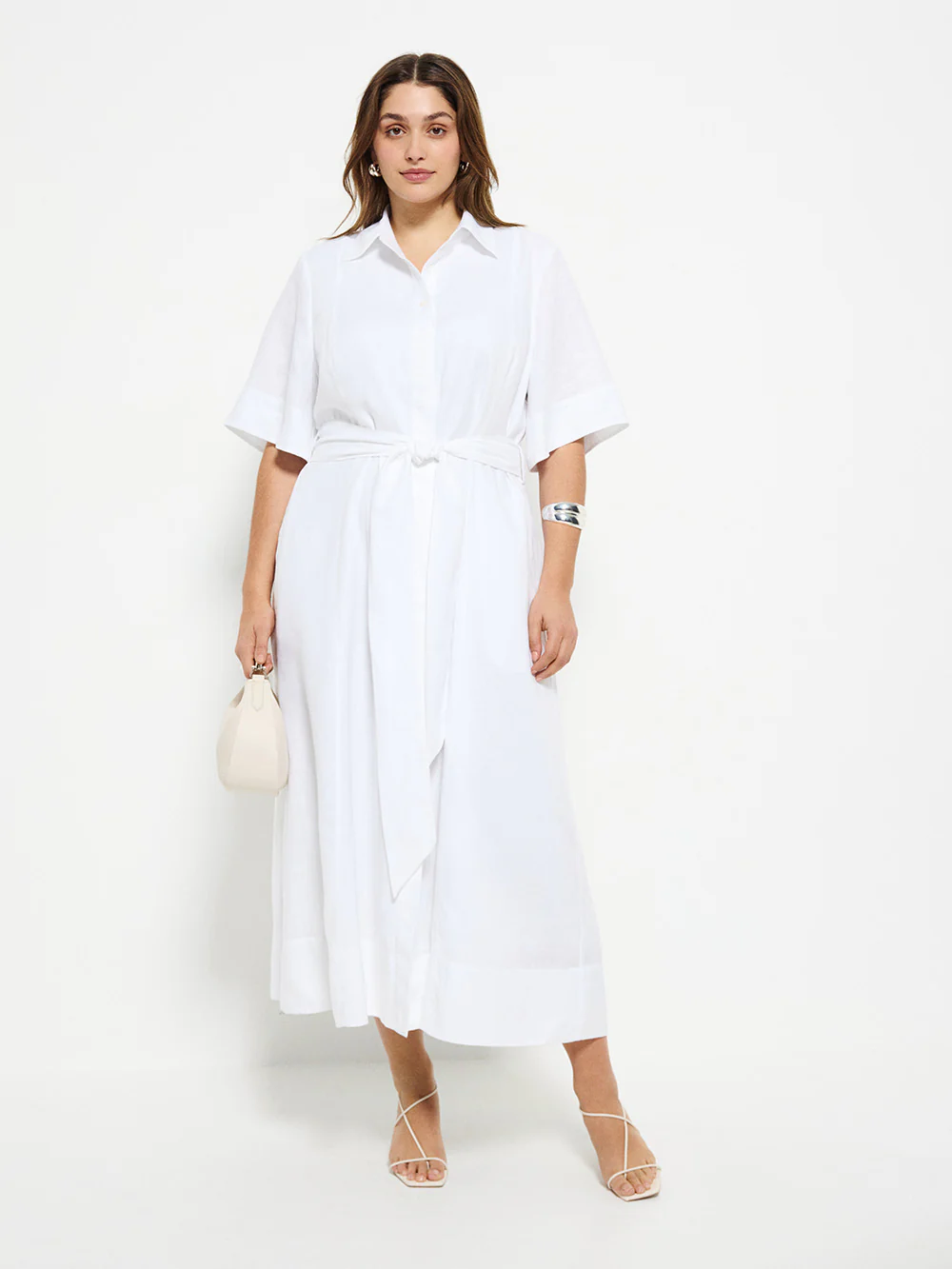 Linen Shirt Maxi Dress - Image 8