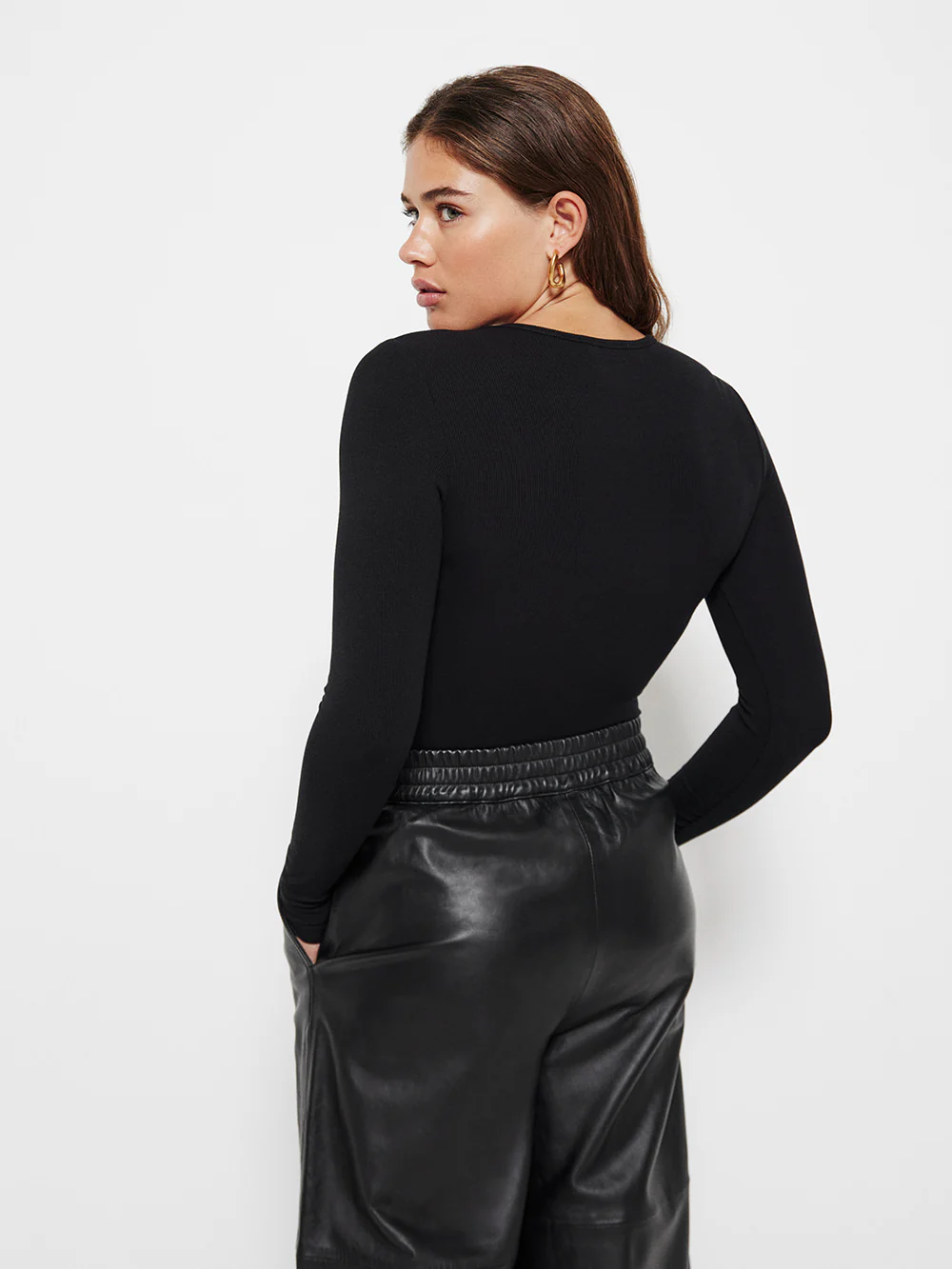 Long Sleeve Rib Tee - Image 2