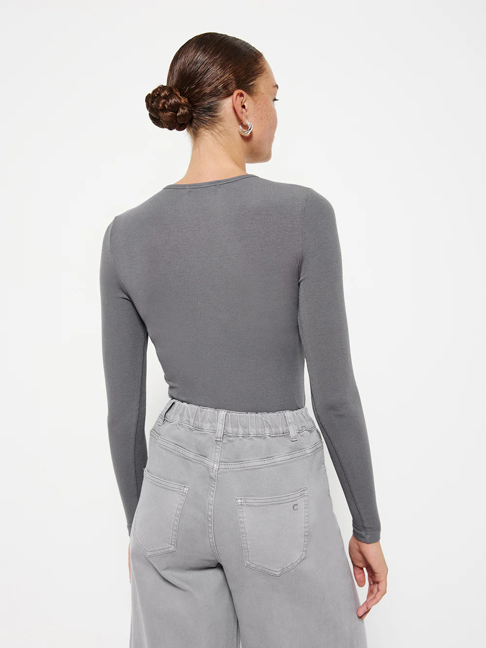 Long Sleeve Rib Tee - Image 3