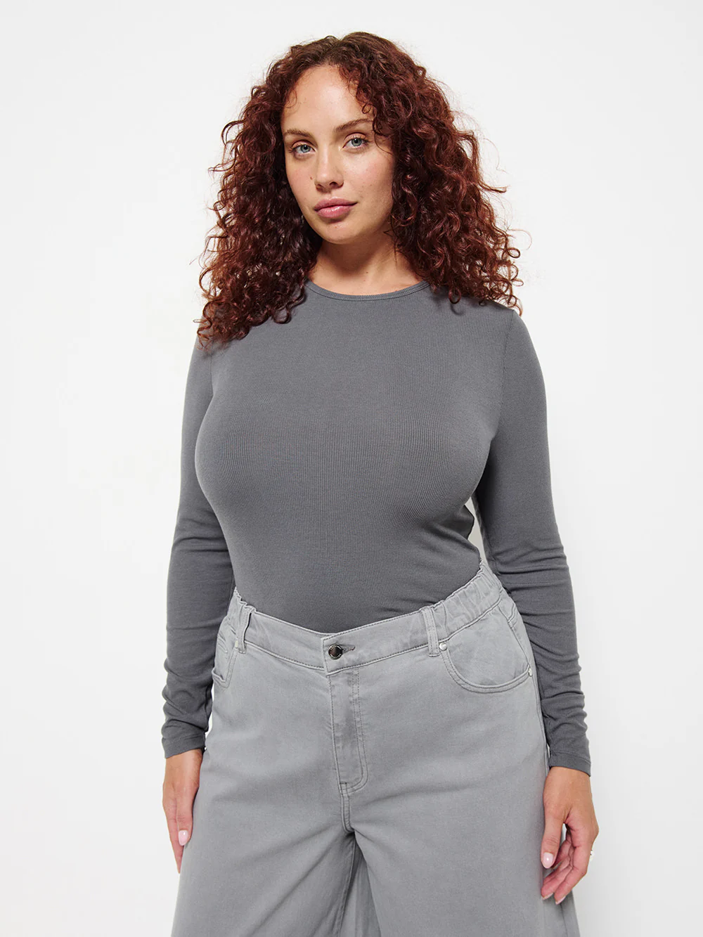 Long Sleeve Rib Tee - Image 5