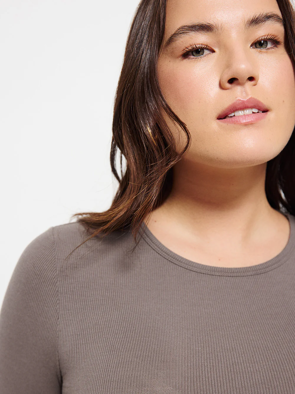 Long Sleeve Rib Tee - Image 2