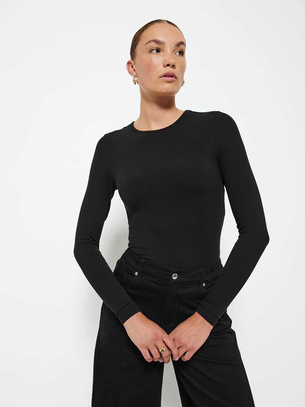 Long Sleeve Rib Tee