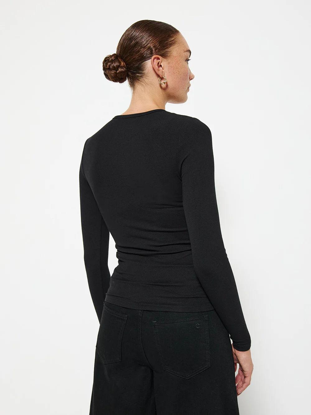 Long Sleeve Rib Tee - Image 3