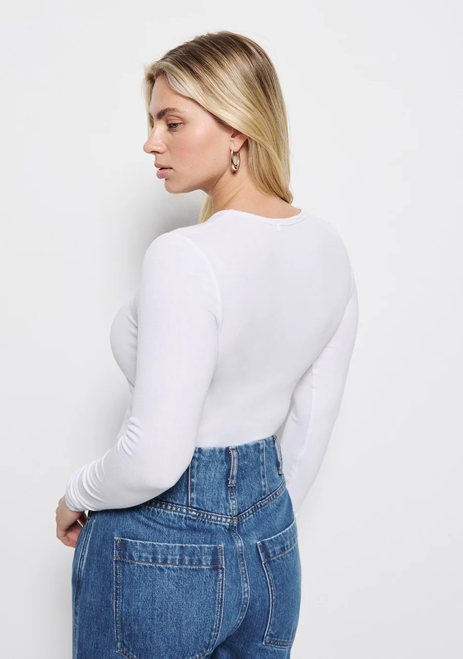 Long Sleeve Rib Tee - Image 6