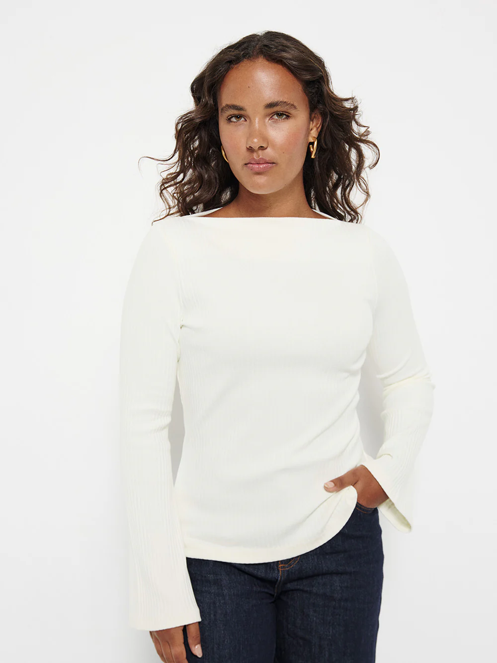 Long Sleeve Rib Top