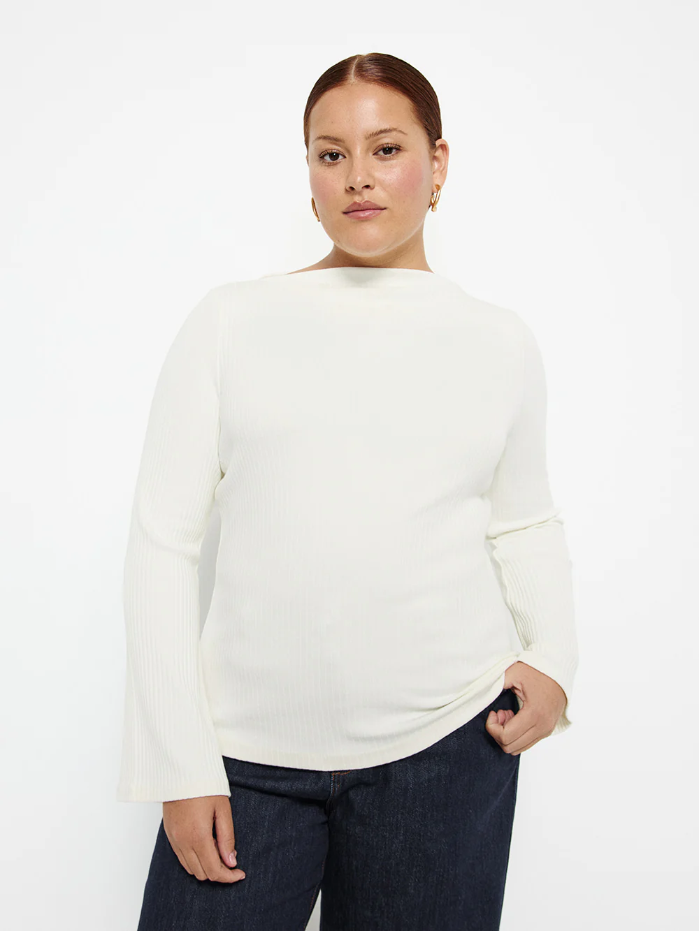 Long Sleeve Rib Top - Image 5