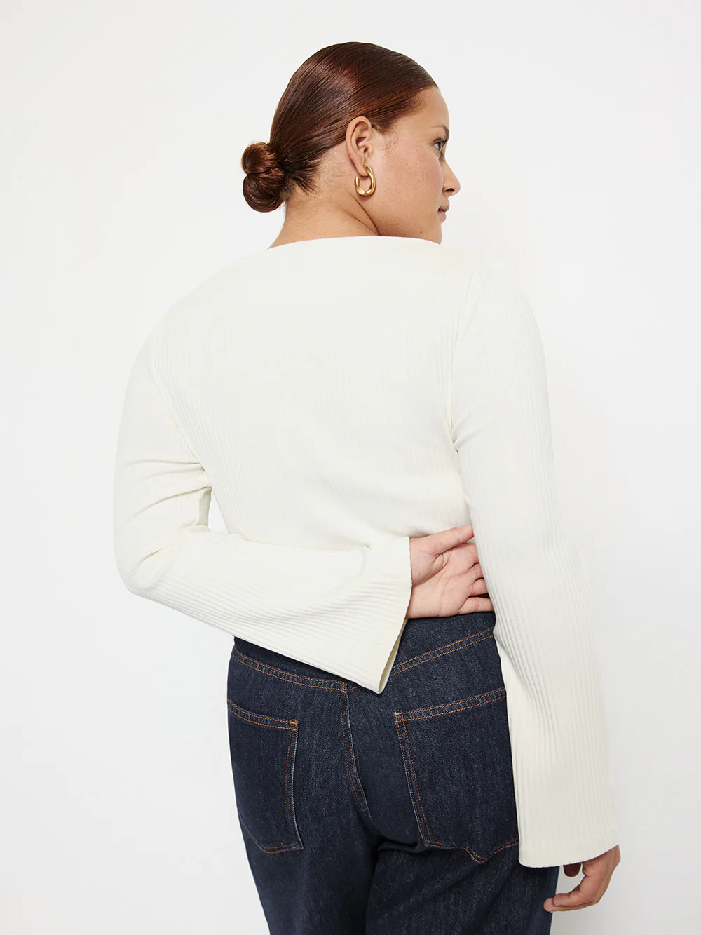 Long Sleeve Rib Top - Image 7
