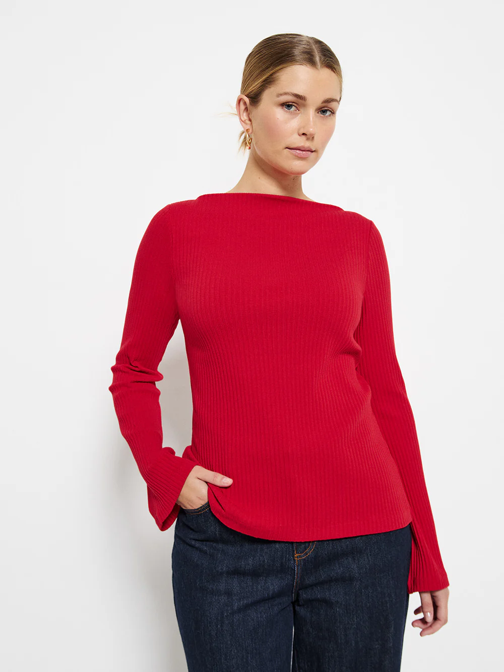 Long Sleeve Rib Top
