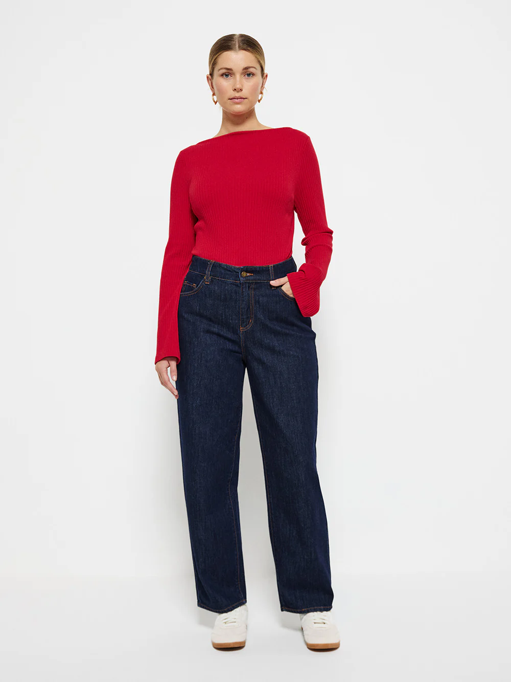 Long Sleeve Rib Top - Image 4