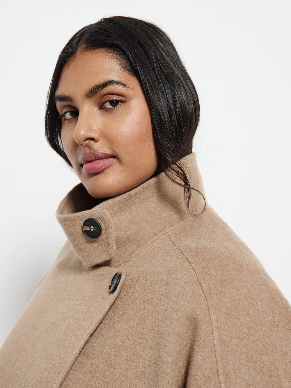 Longline Wool Blend Coat - Image 7