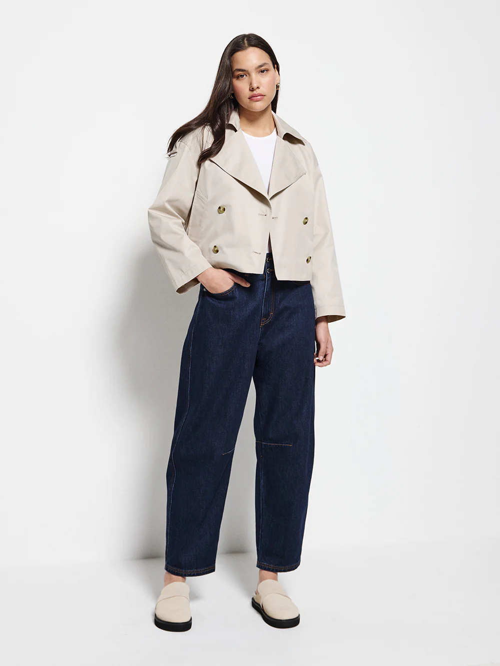 Melissa Cropped Trench - Image 4