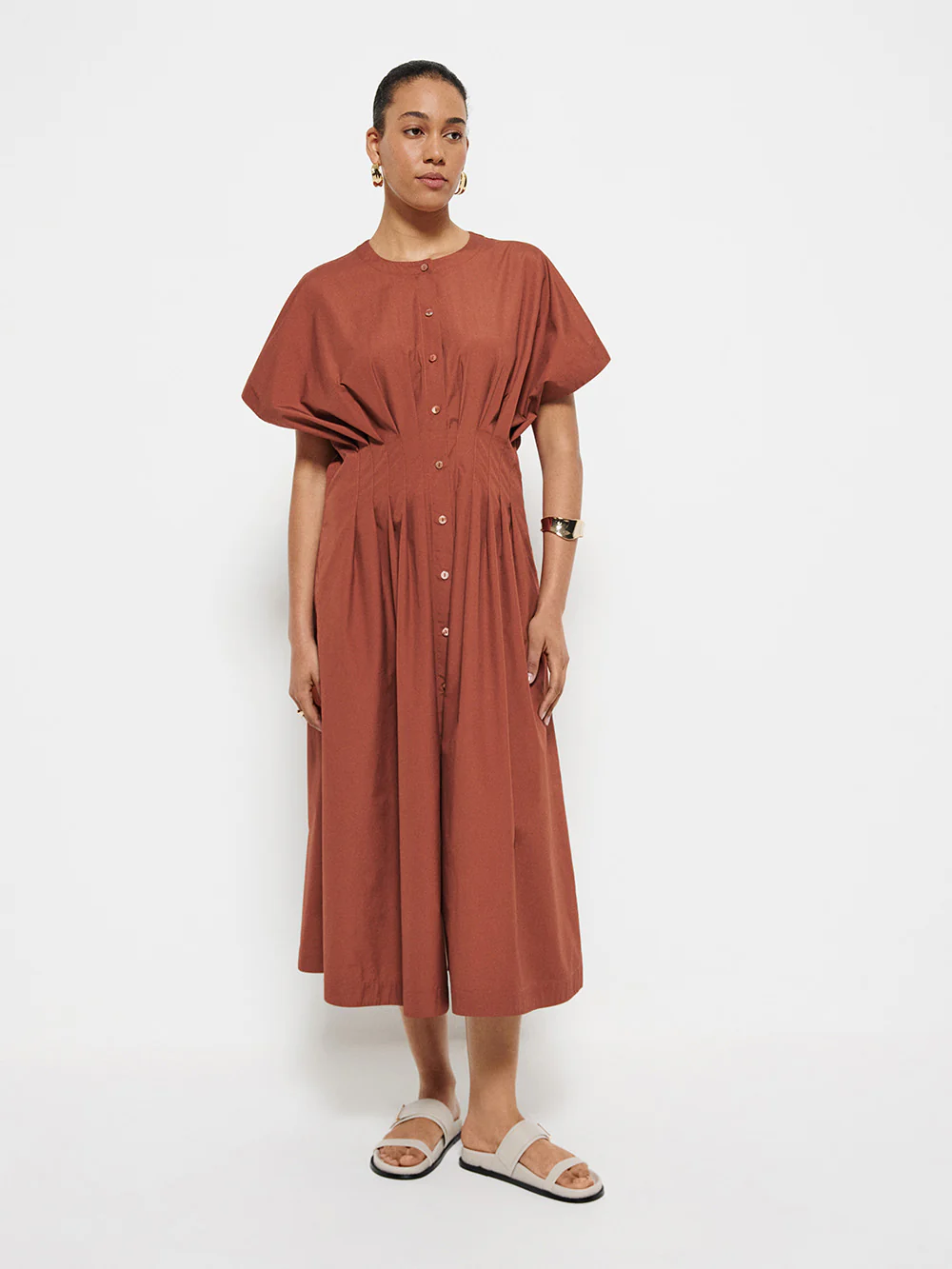 Pleat Waist Dress - Image 4