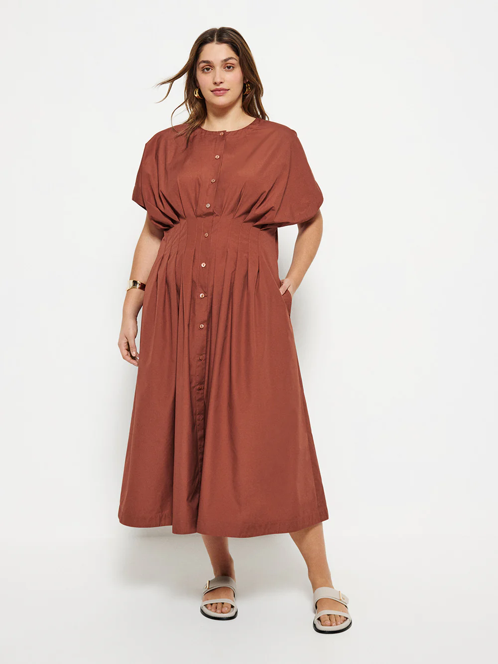 Pleat Waist Dress - Image 8
