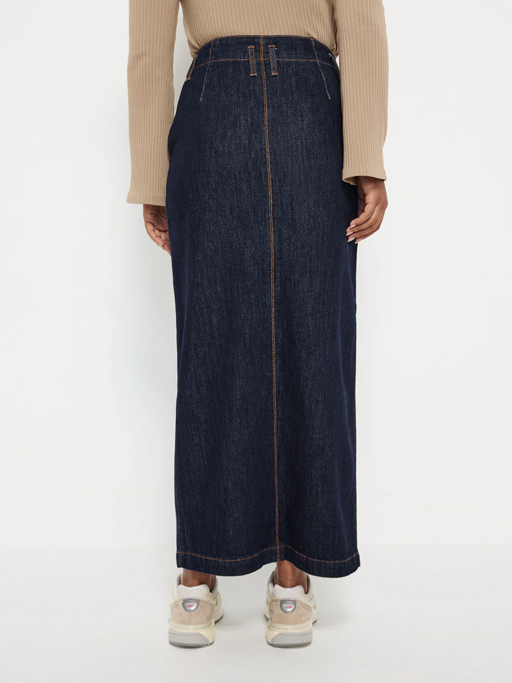 Raw Denim Maxi Skirt - Image 4