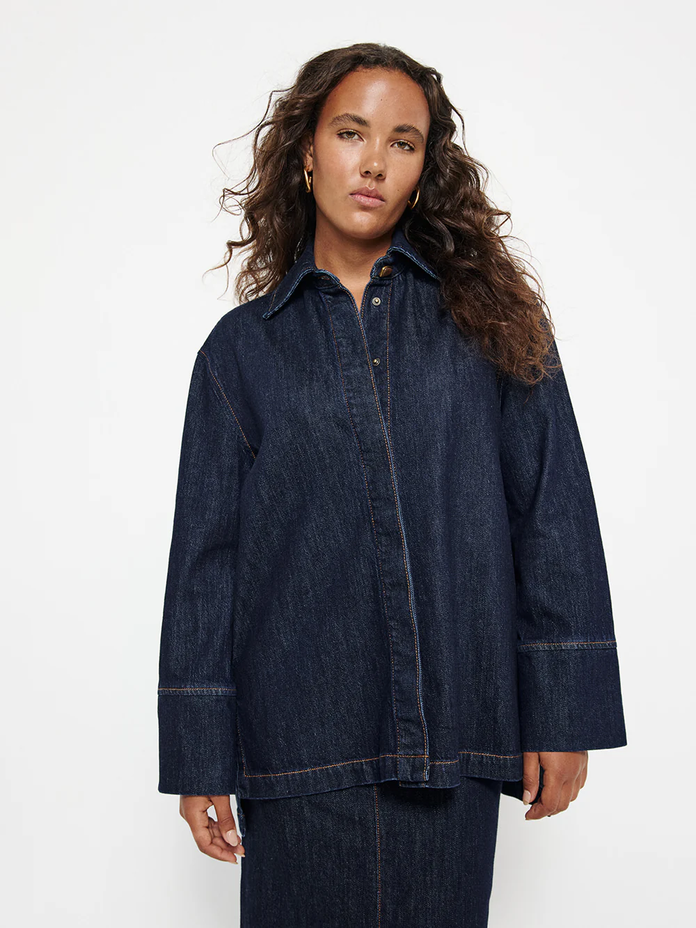 Raw Denim Shacket