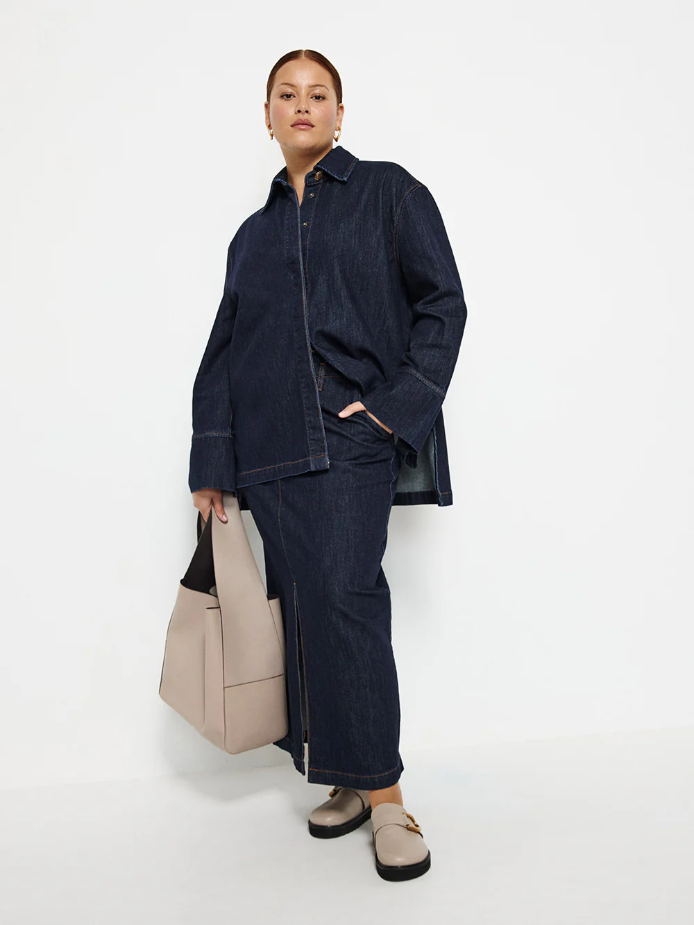 Raw Denim Shacket - Image 5
