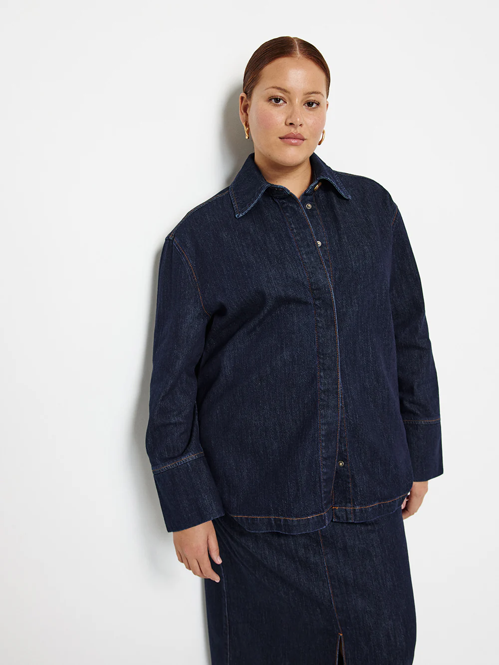 Raw Denim Shacket - Image 6