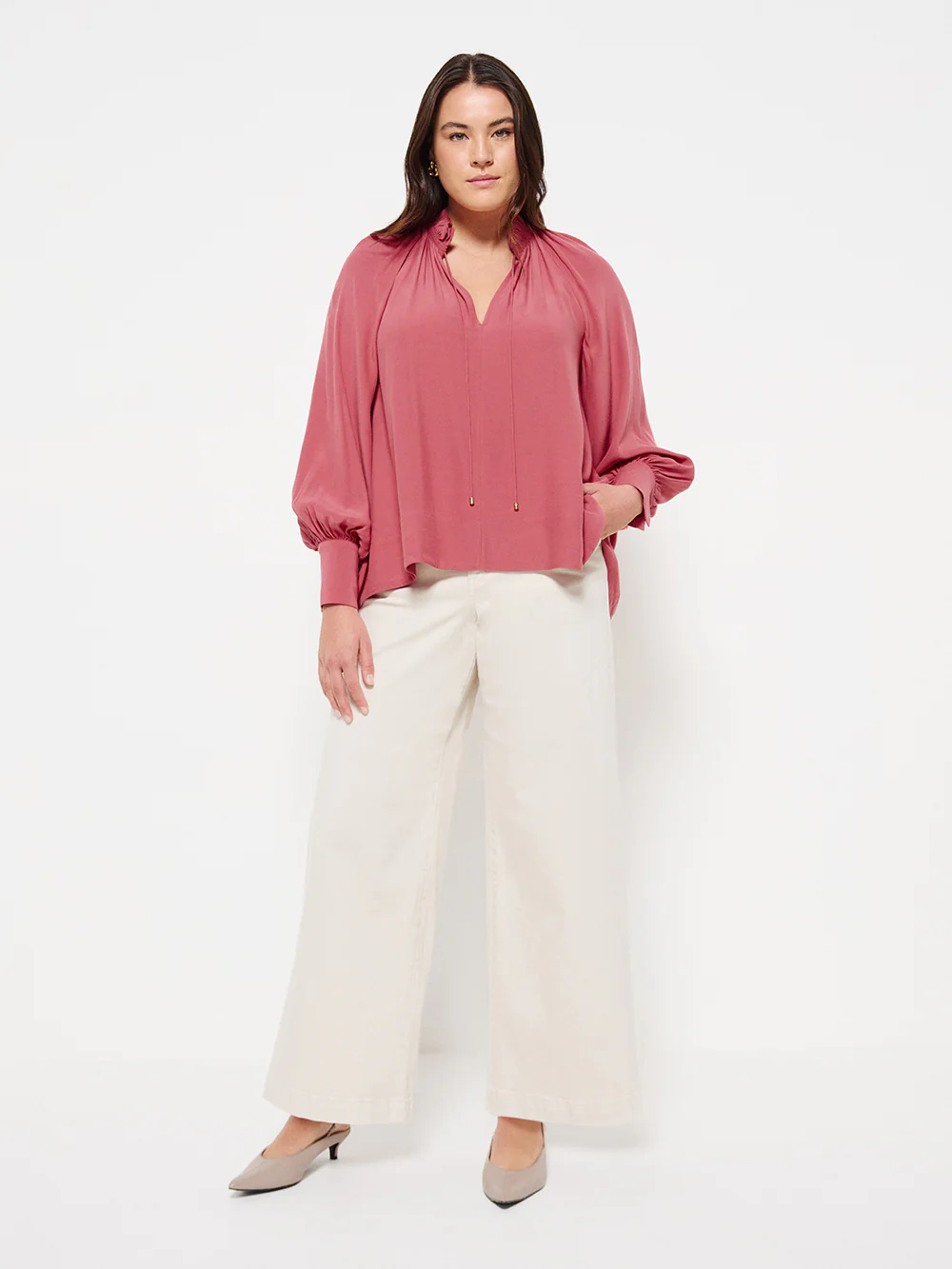 Ruffle Neck Blouse - Image 4