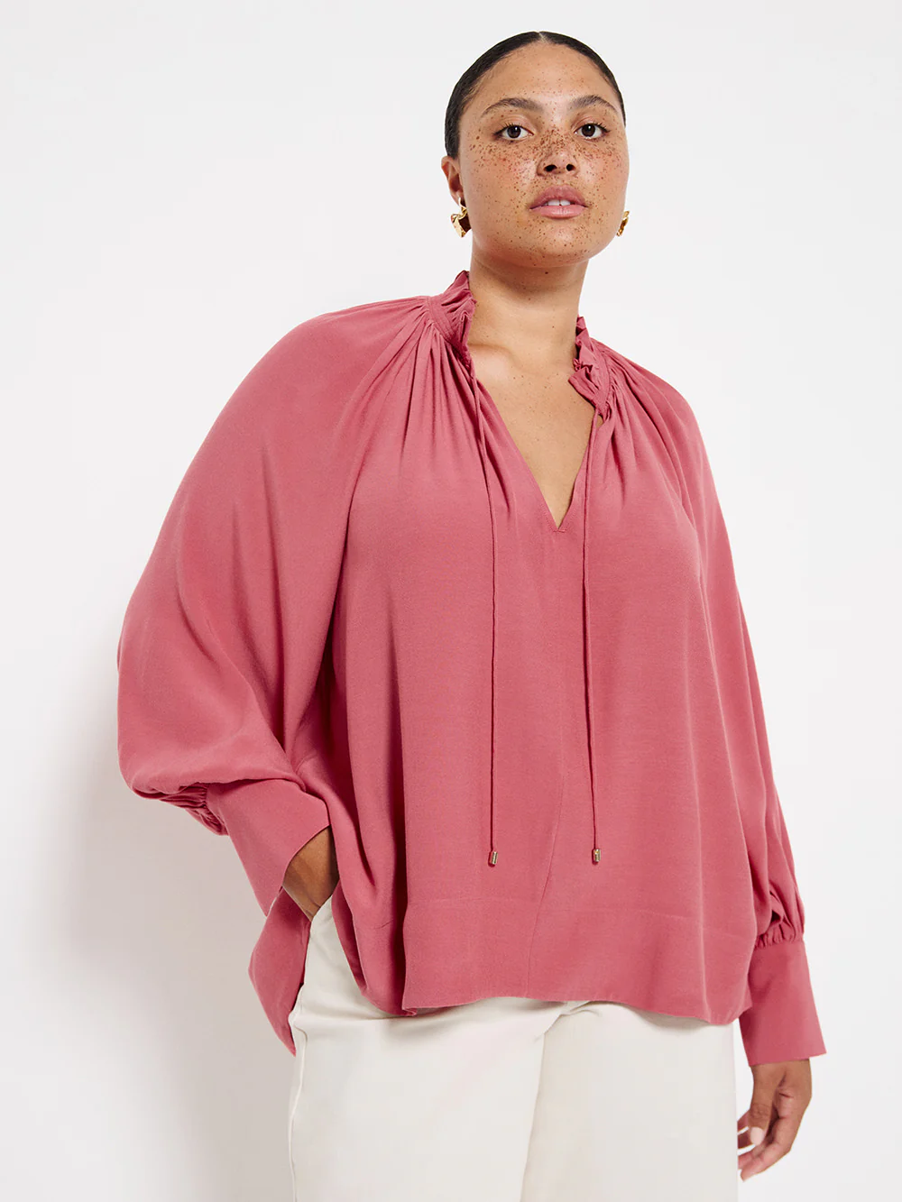 Ruffle Neck Blouse - Image 5