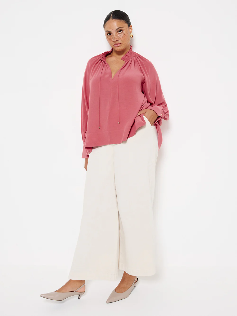Ruffle Neck Blouse - Image 8