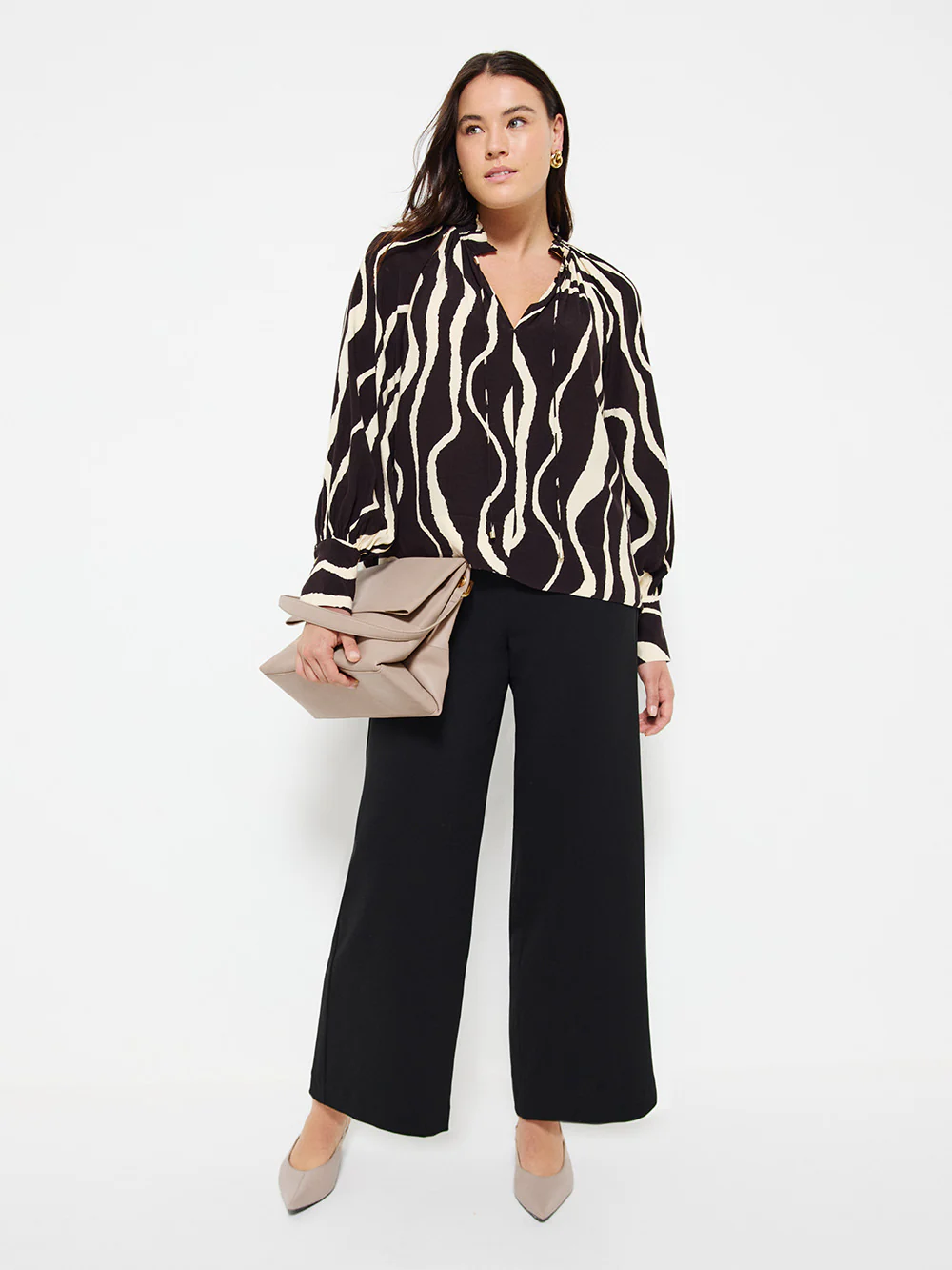 Ruffle Neck Blouse - Image 4