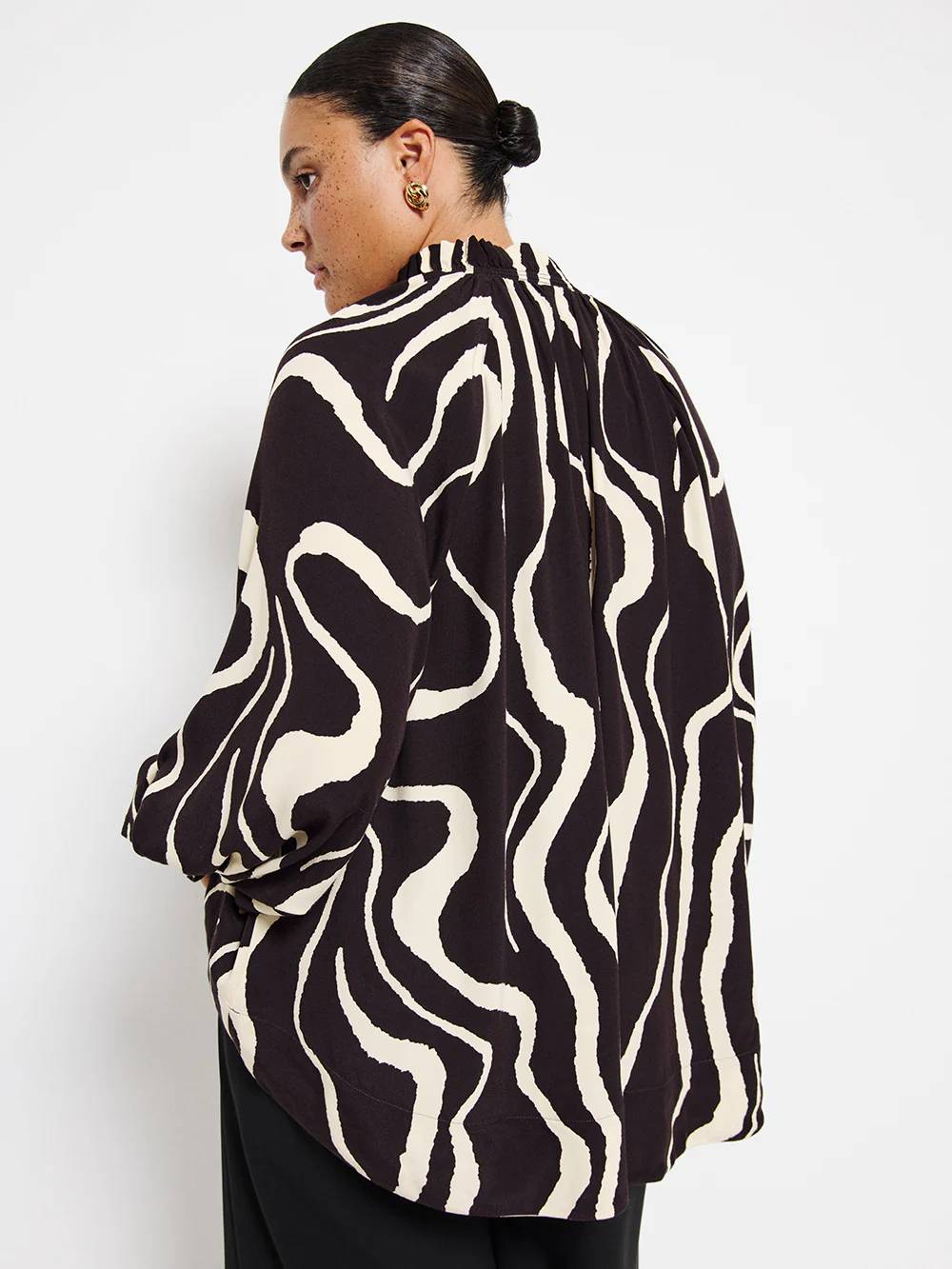 Ruffle Neck Blouse - Image 7