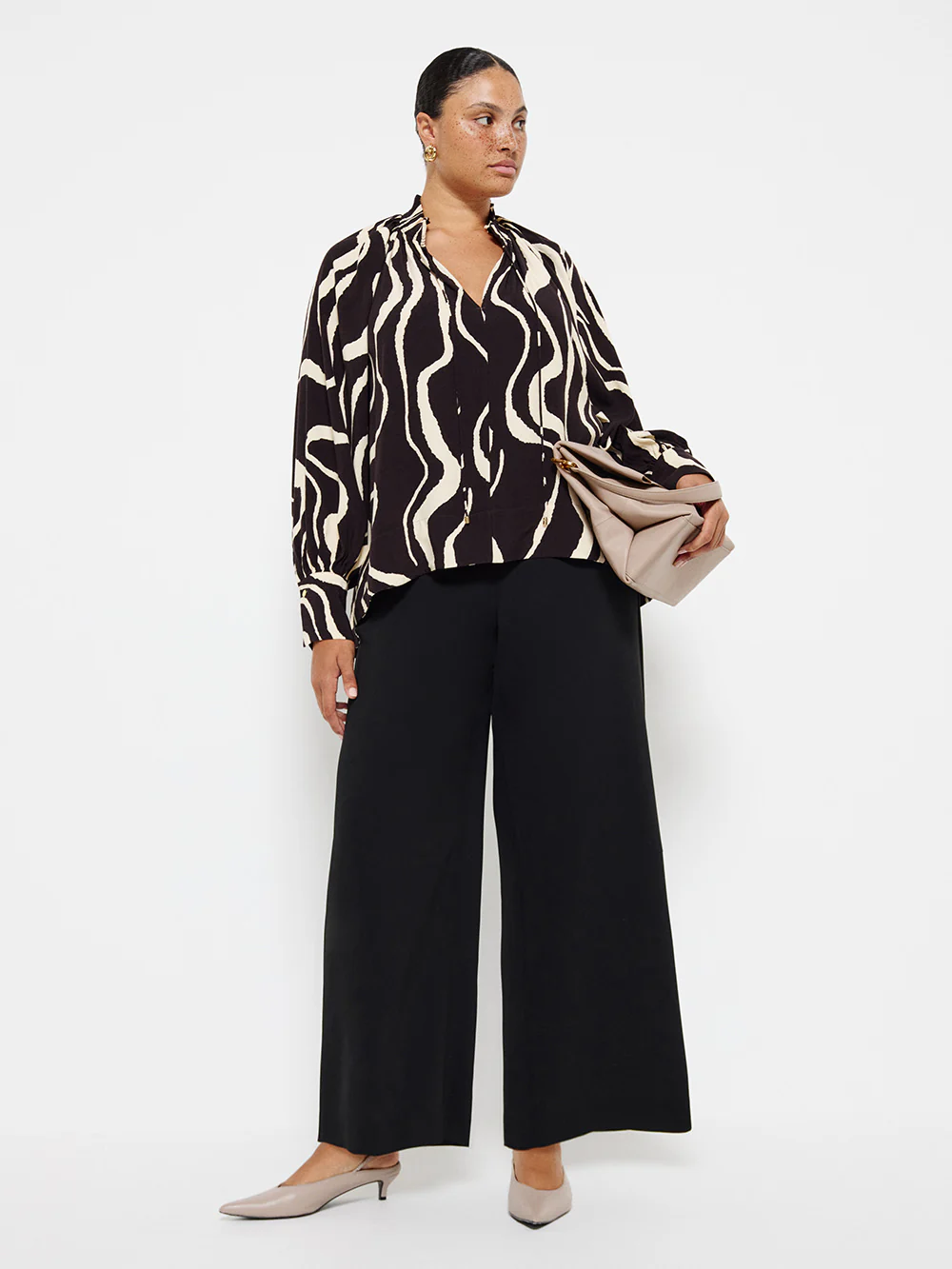 Ruffle Neck Blouse - Image 8