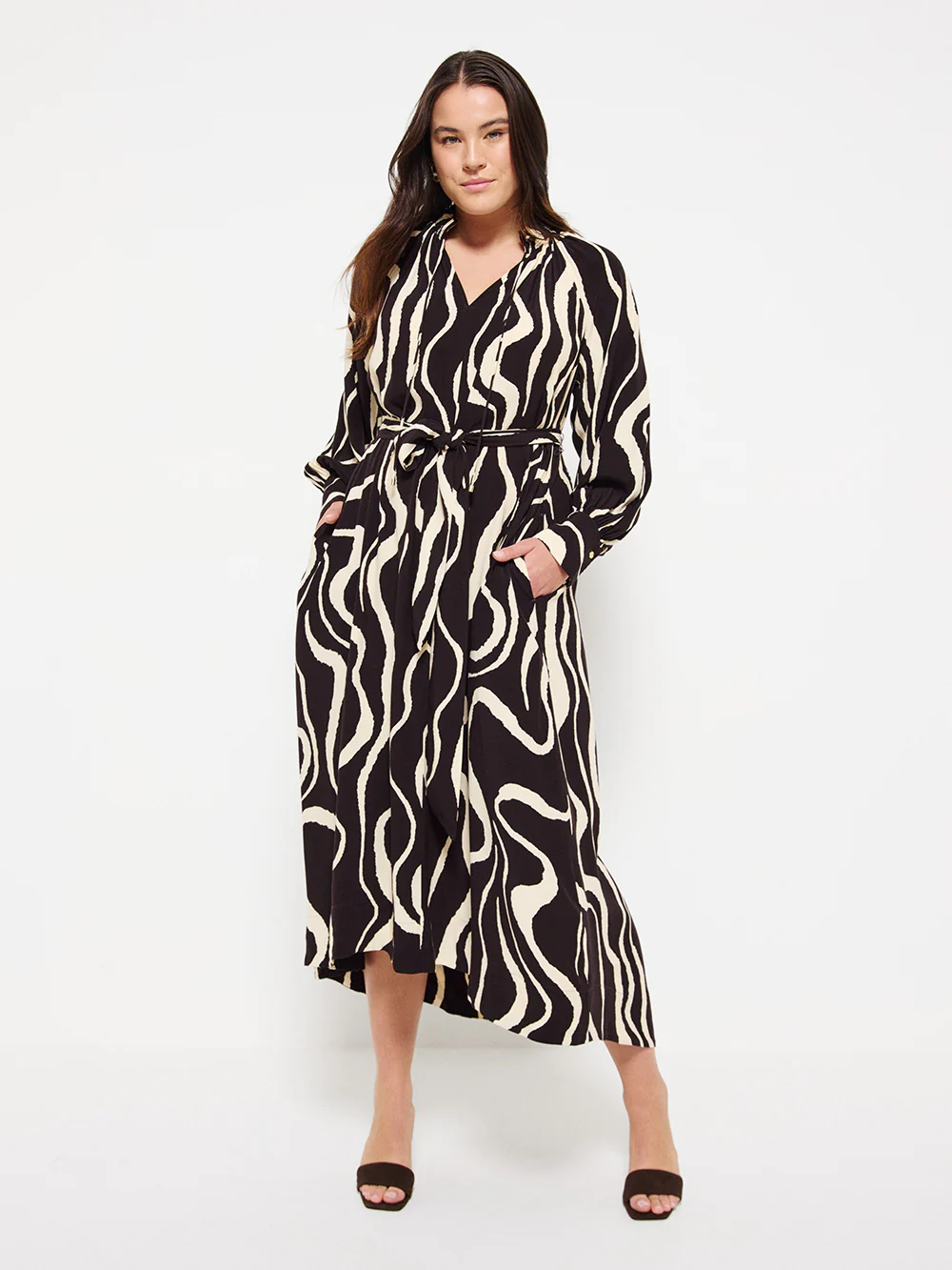 Ruffle Neck Dress - Image 4