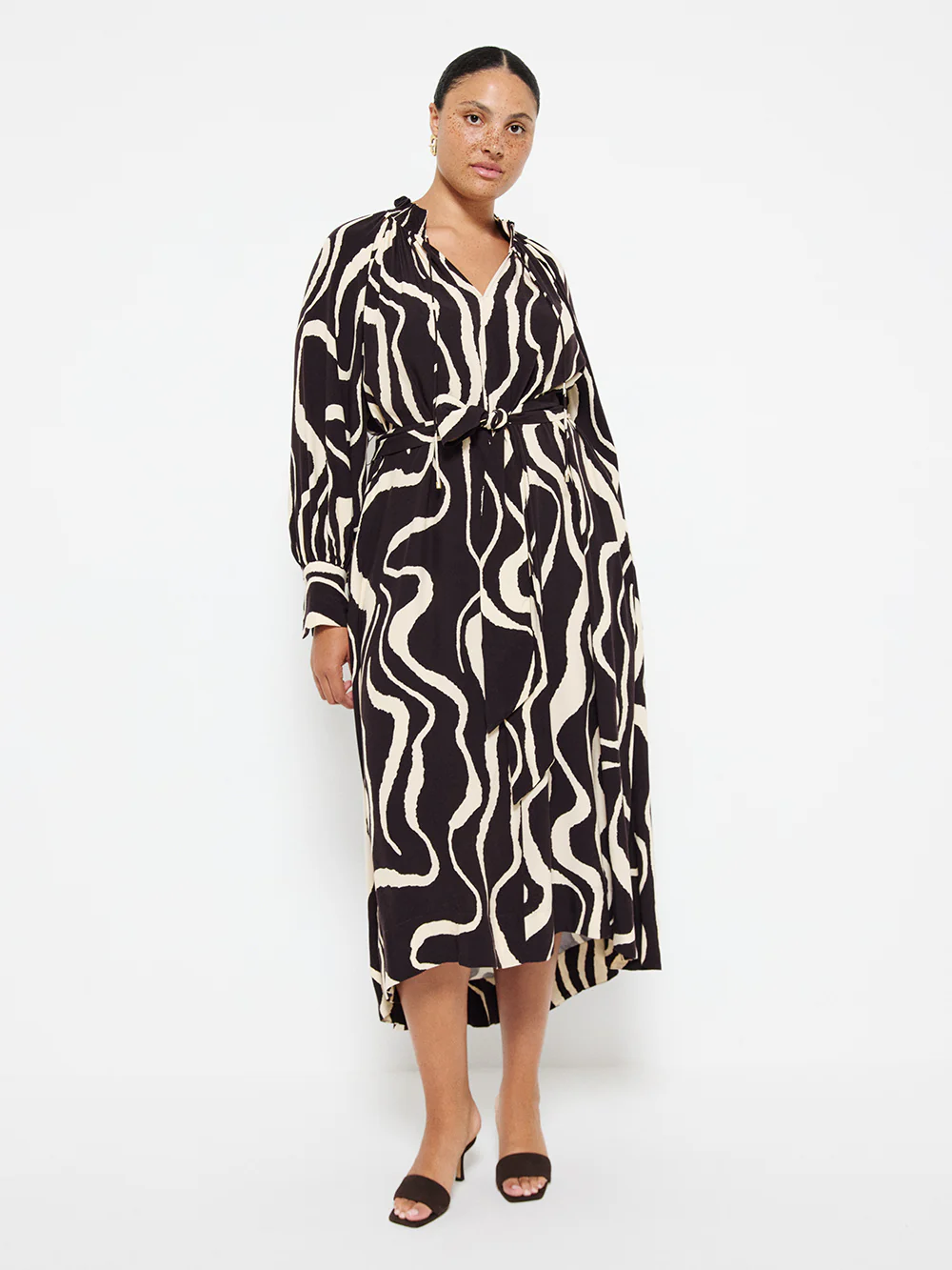 Ruffle Neck Dress - Image 8