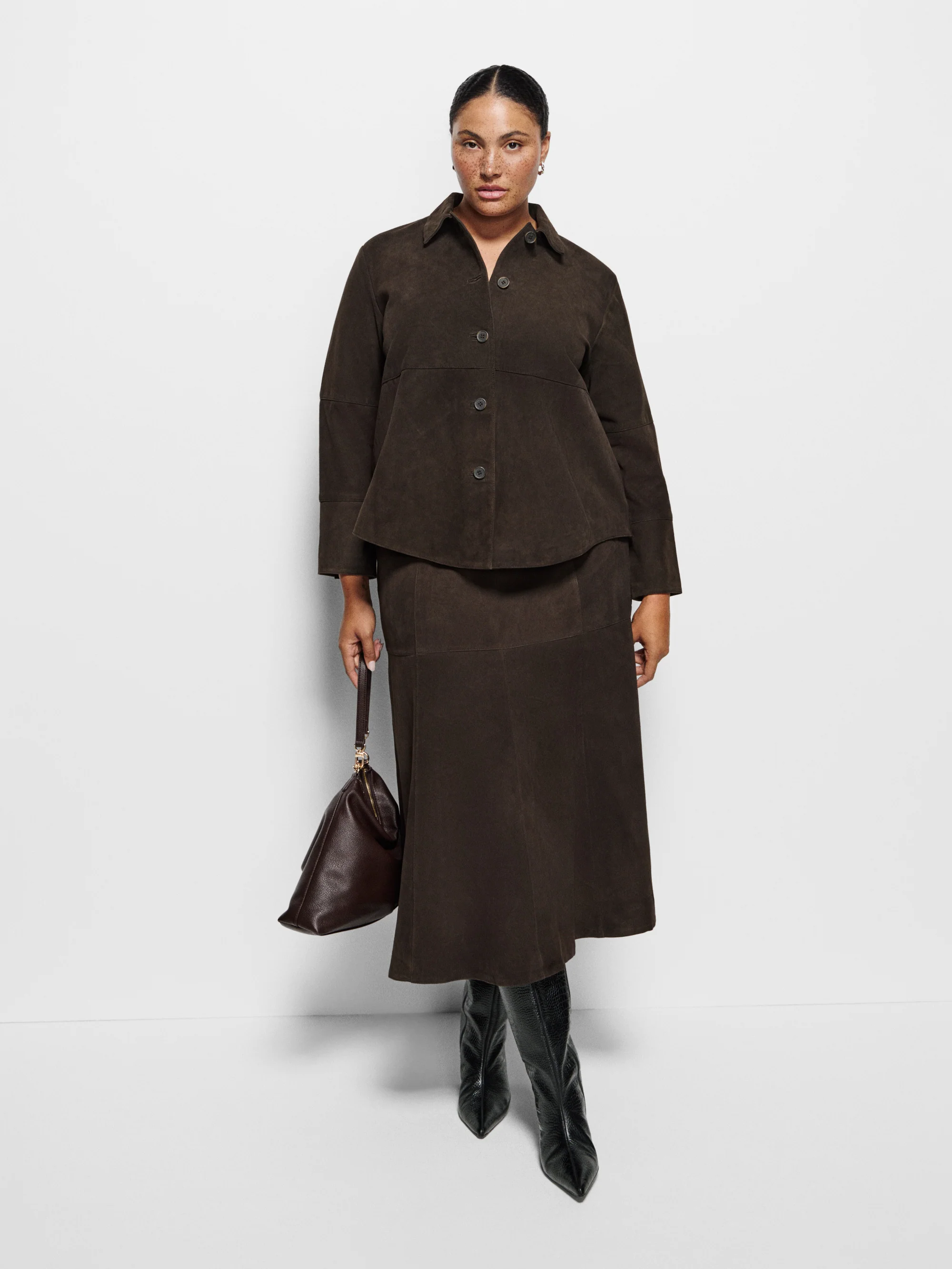Sally Suede Shacket - Image 9