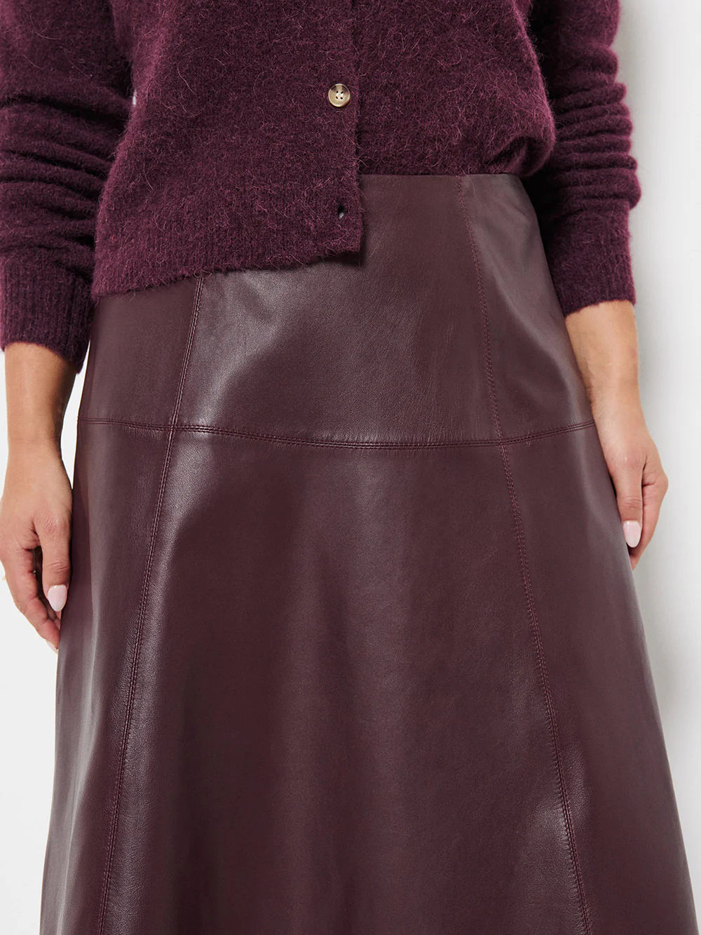 Saskia Leather Skirt - Image 3