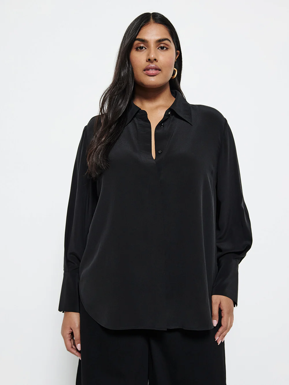 Shirt Tail Silk Shirt - Image 5